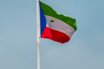 a flag on a pole