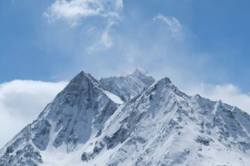 landscape photography of white mountain