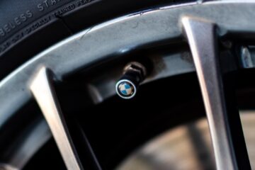 black and silver car wheel