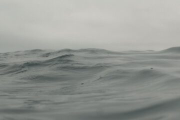 a body of water that has some waves in it