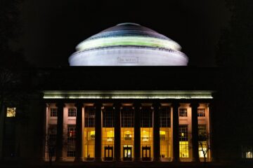 building at night