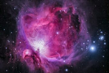 purple and black galaxy illustration