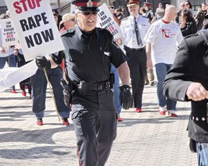 Happy cop